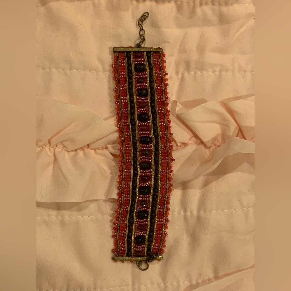 Beaded Wide Bracelet 📿